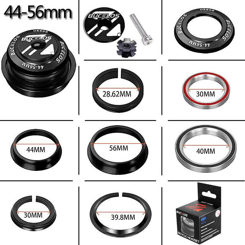 34/44/44-56mm 1-1/8″ Threadless MTB Road Bike Bicycle Sealed Bearing Headset Set