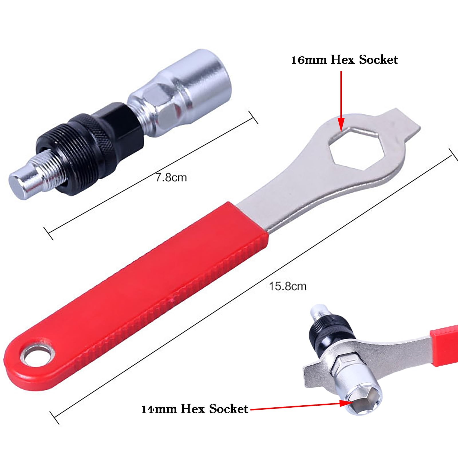 Bike Crank Puller Tool, Bicycle with Bottom Bracket General, sliver