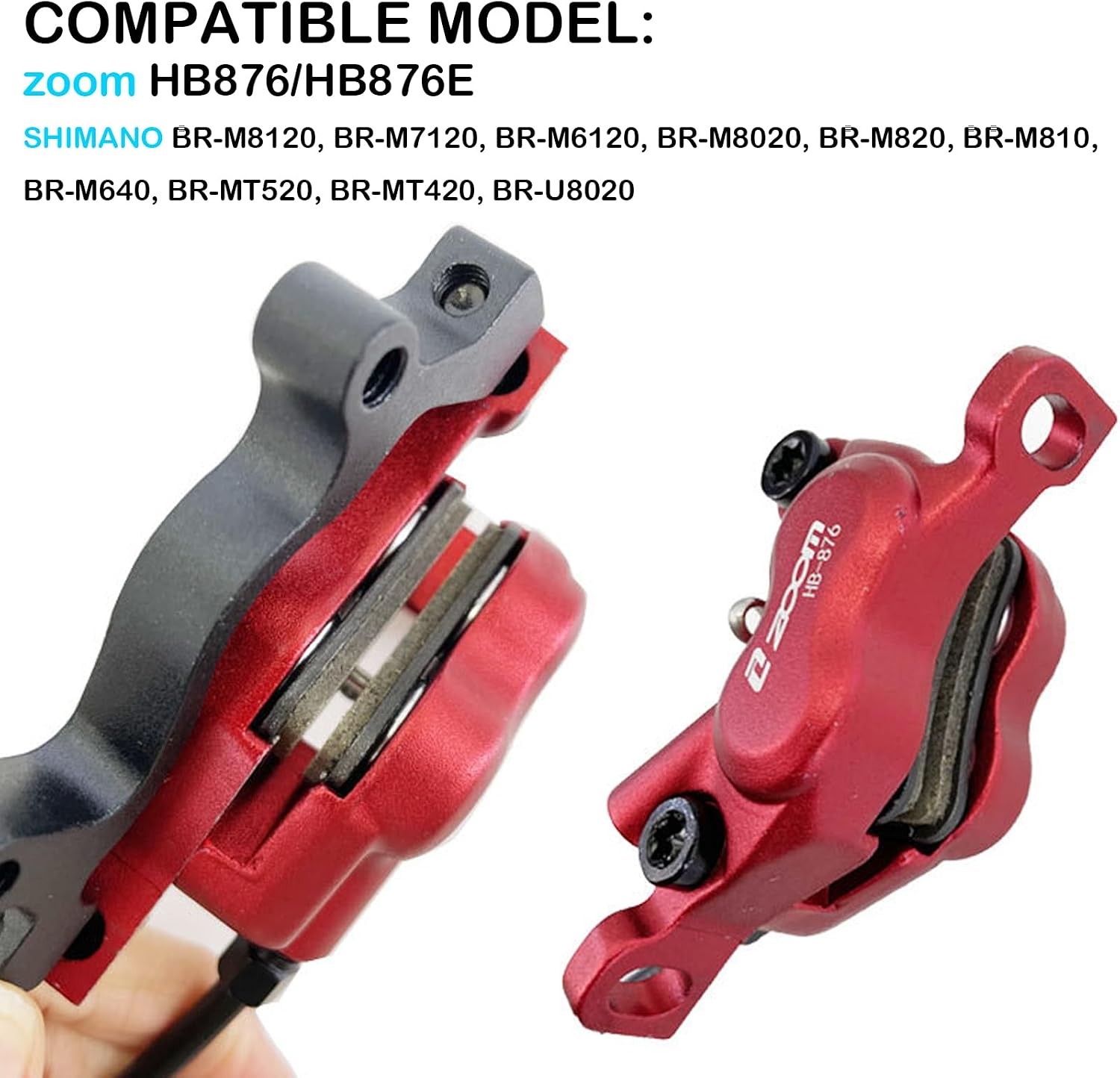 Zoom 4-Piston Semi-Metallic Brake Pads for Zoom HB876E XTR XT Surron SLX Saint