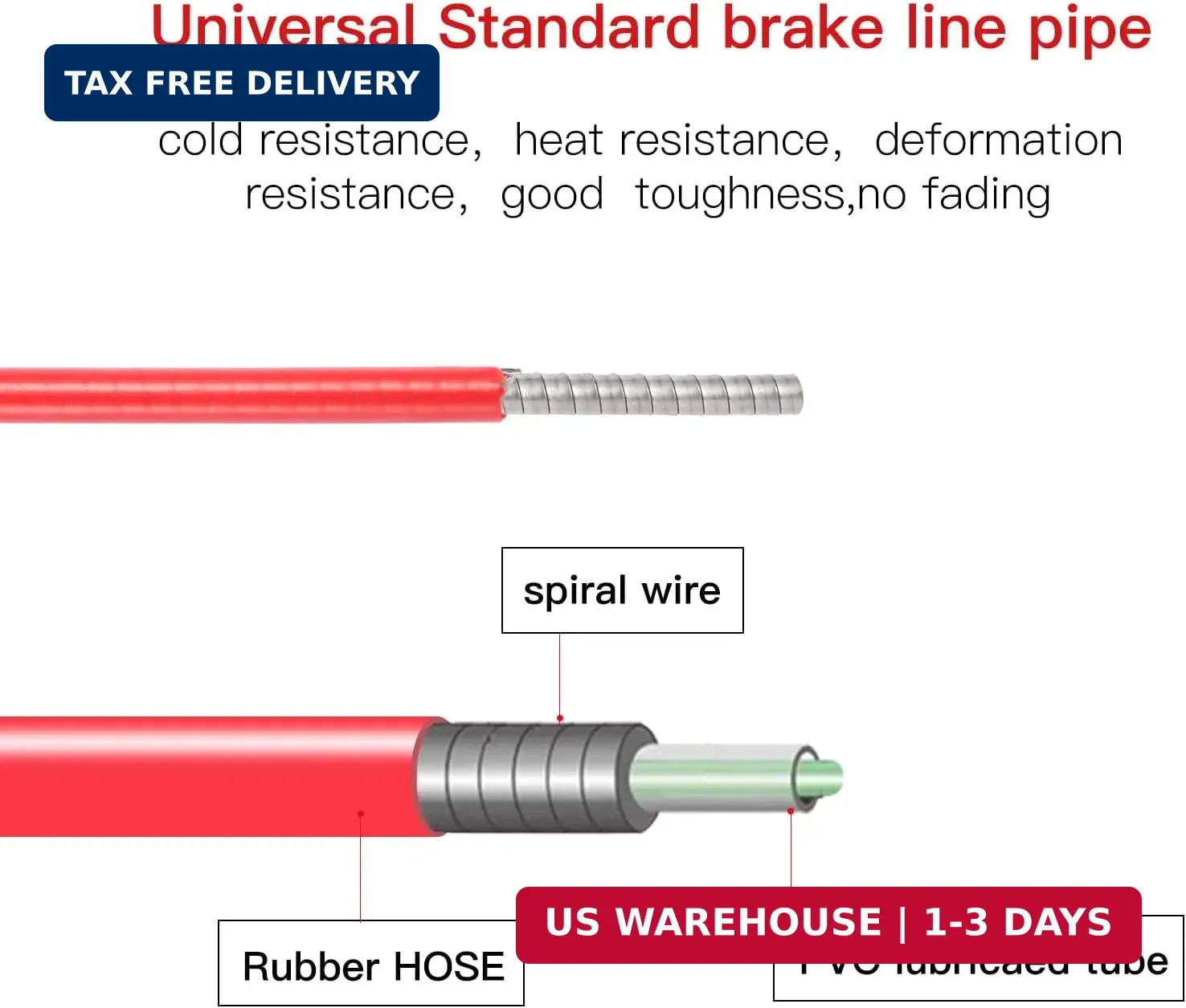 Brake Cable Housing,Professional Grade Lined Bicycle/Bike Brake Cable Housing wi