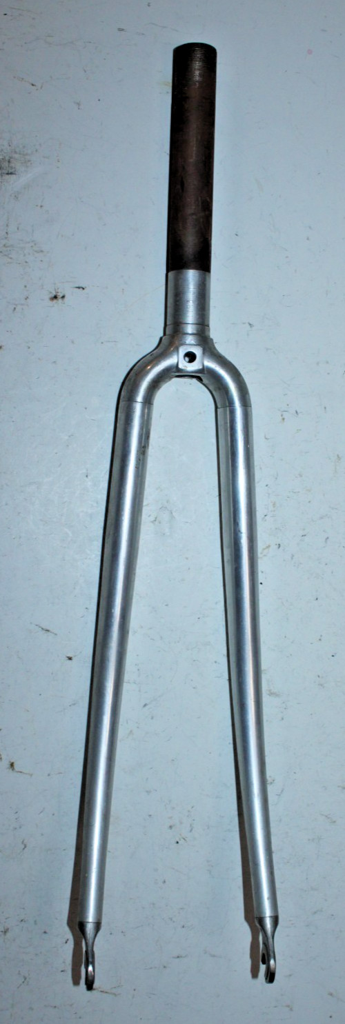 Vintage Road Hybrid Bike Fork 700c 1″ Threaded 177mm Silver Cafe Commuter Java ~