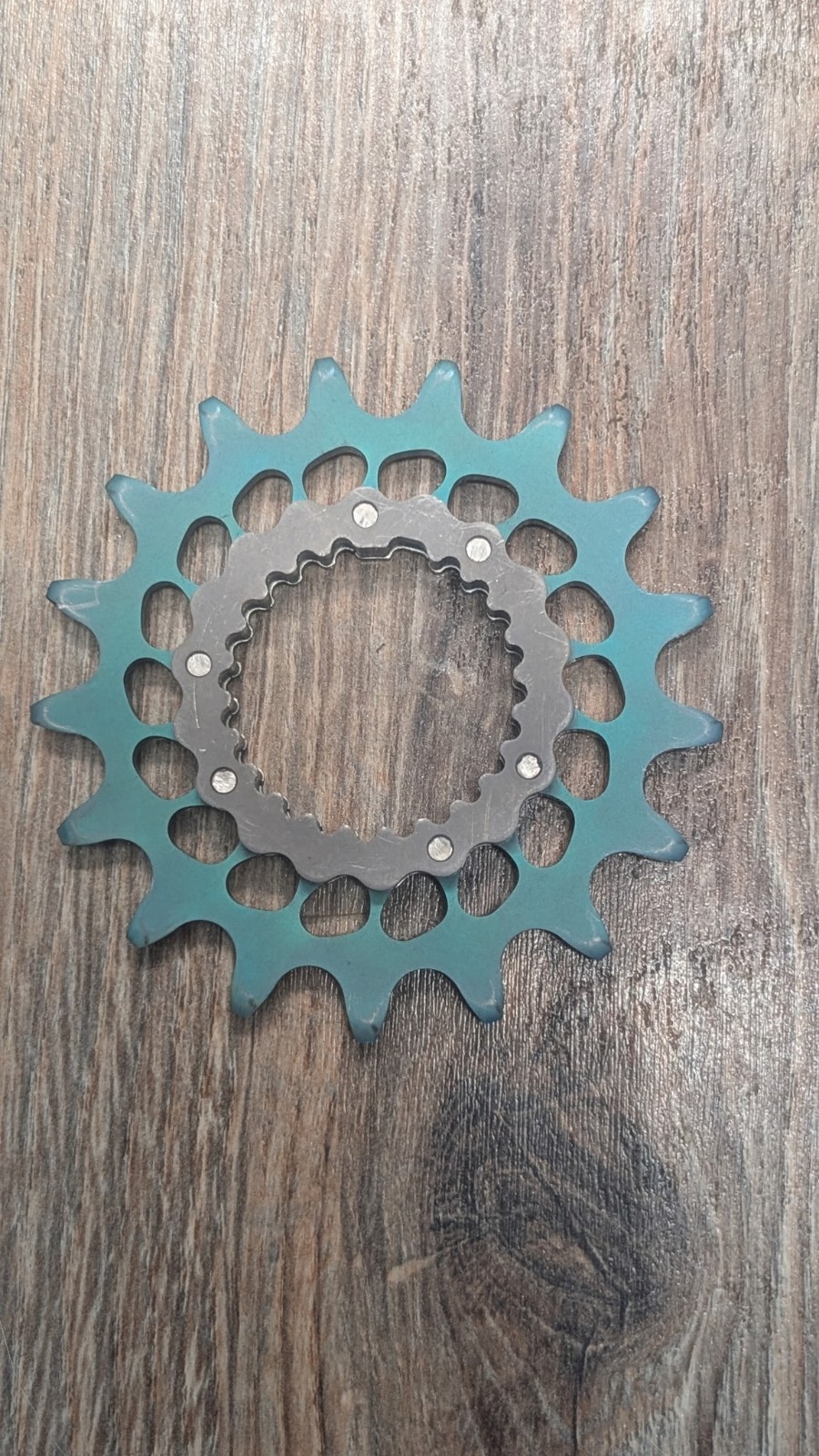Teal (95V) Anodized Boone Titanium Single Speed Double Step Cog