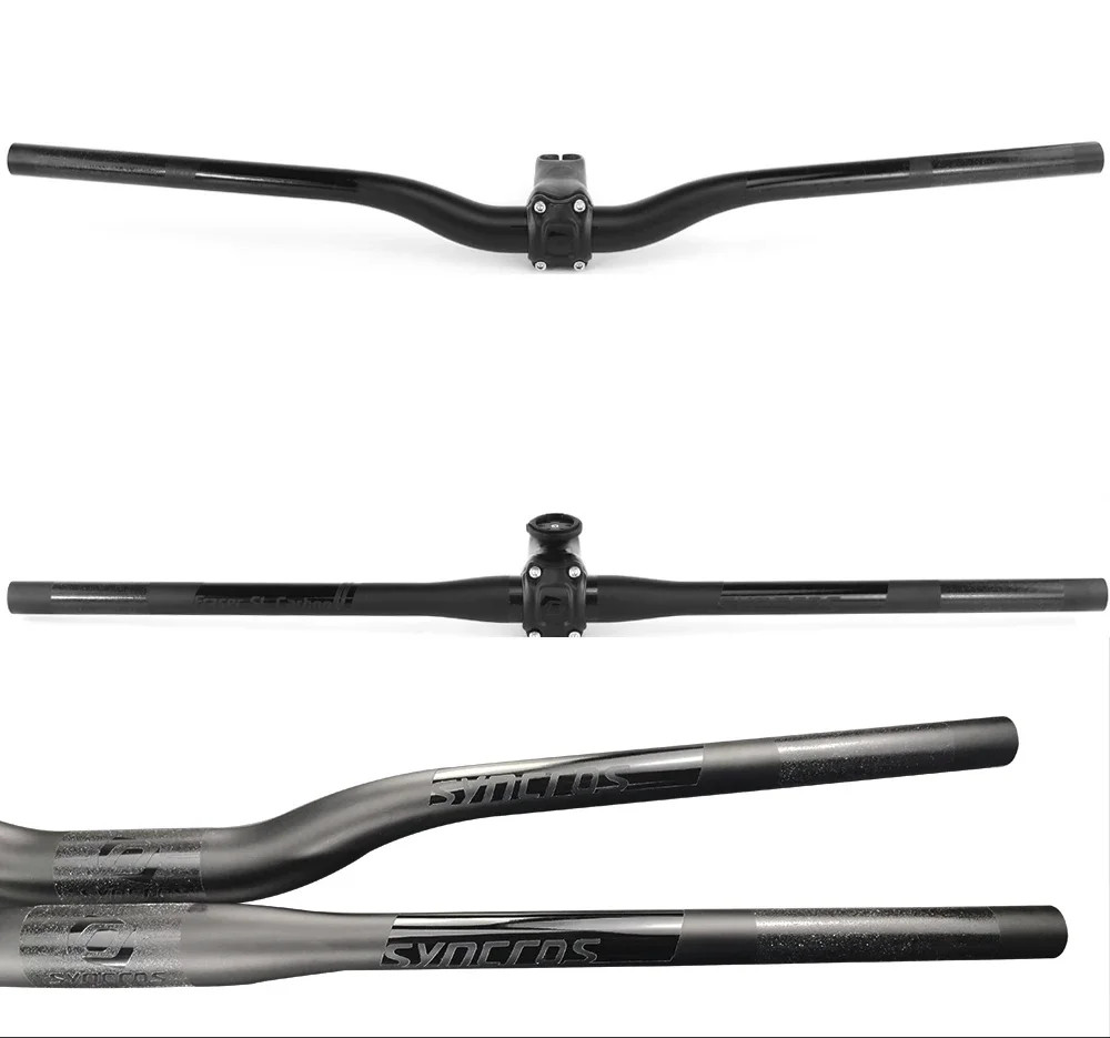 Mountain/Road Bike Angle 6/17 Degree 60-120mm Carbon Stem 28.6mm Diameter
