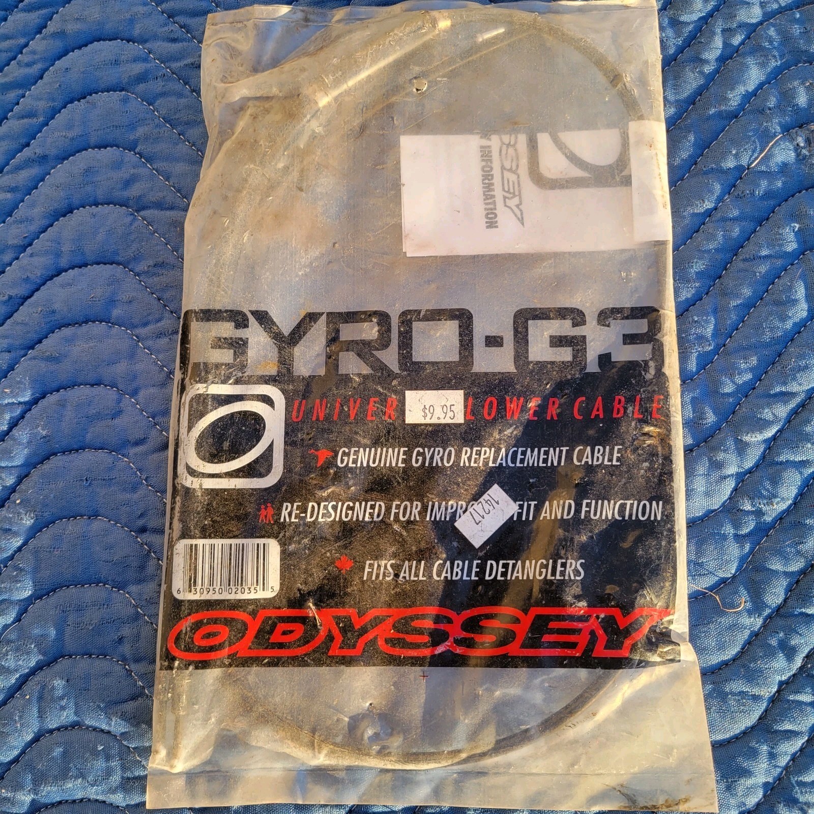ODYSSEY Lower Gyro Cable G3 Universal NOS; B-153-BK GT DYNO Freestyle BMX Old