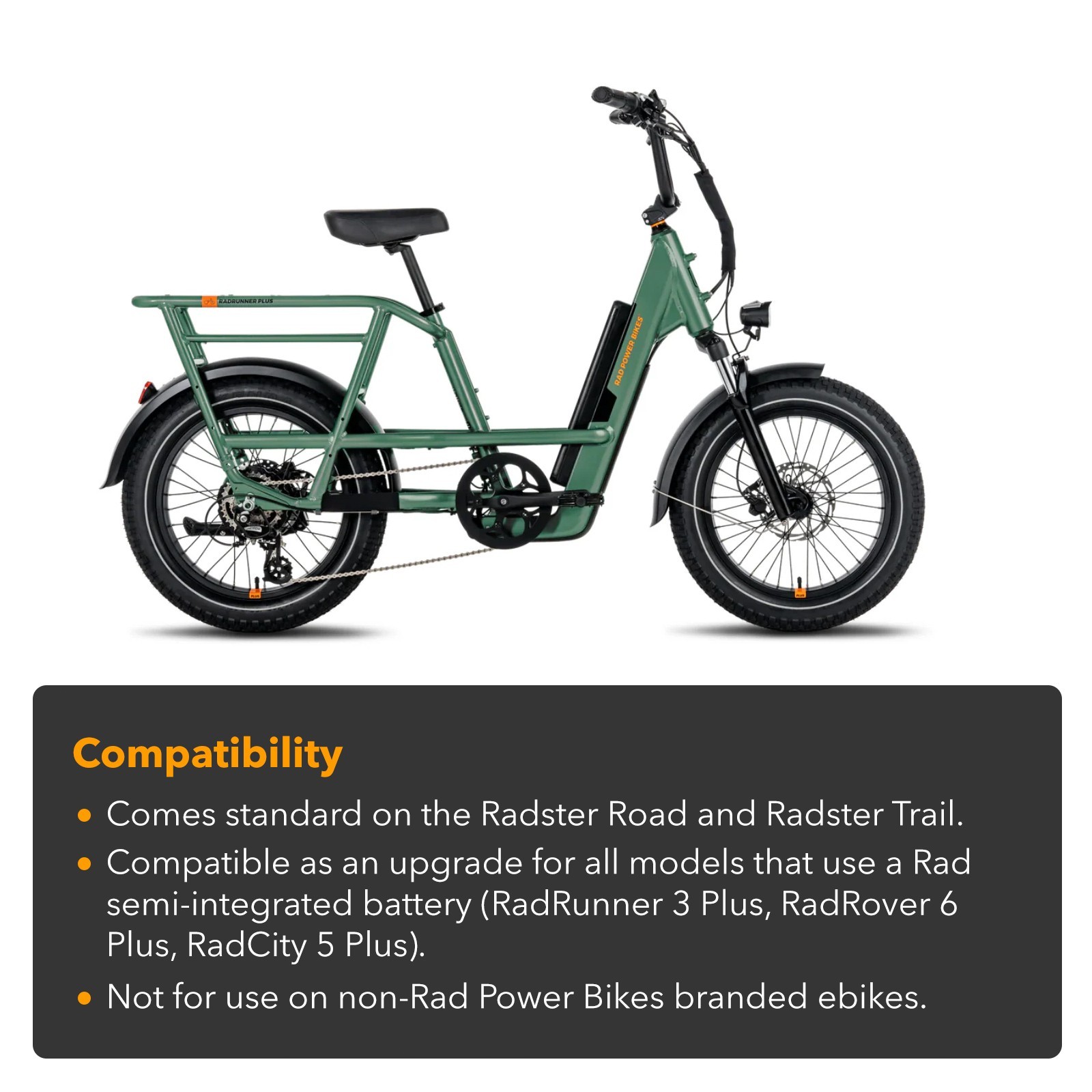 48V14Ah Ebike Battery for Rad Power,RadRunner 3Plus,RadRover 6Plus,RadCity 5Plus