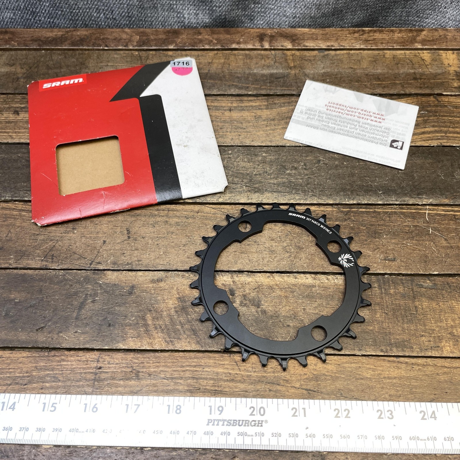 SRAM Eagle X-Sync 2 30T Chainring 94 BCD 4-Bolt Black EMTB Aluminum MTB Bike