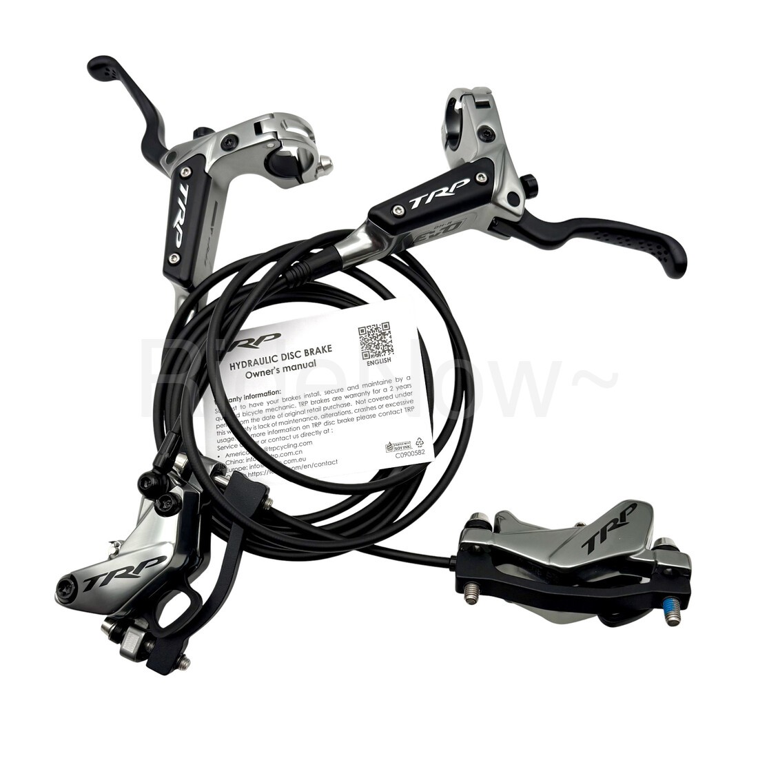 Trp DH-R EVO HD-M846 Front Rear 4-Piston Hydraulic Brake Set Gray 900/1650mm