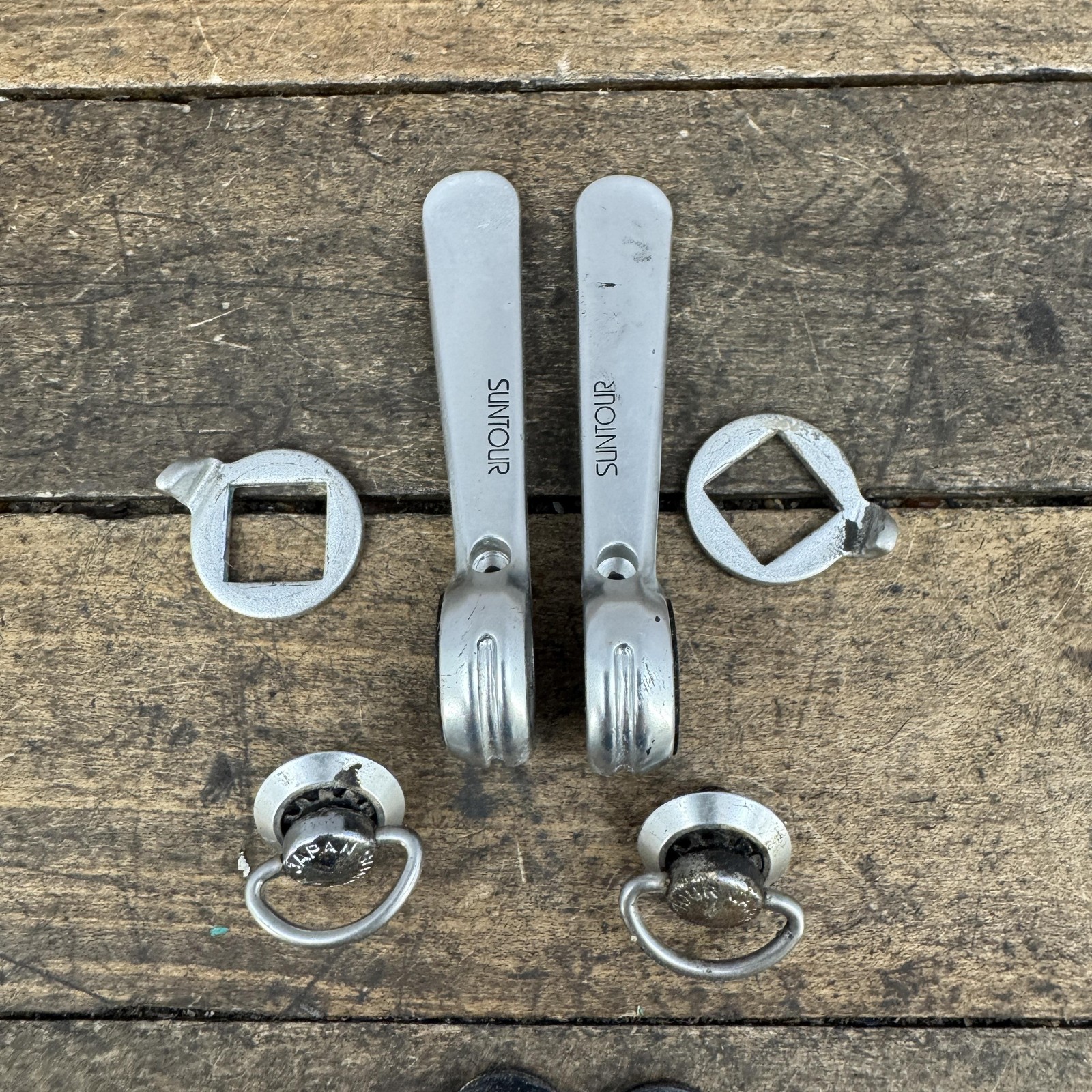 Vintage SunTour 6 Speed Downtube Friction Shifter Set Friction 6s Cyclone Superb