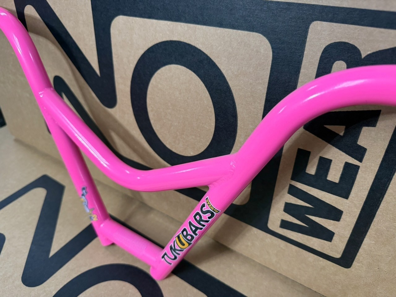 NEW Nowear BMX Tuk2 Tukubars 10″ Made in USA 4 PC handlebars bars Pink