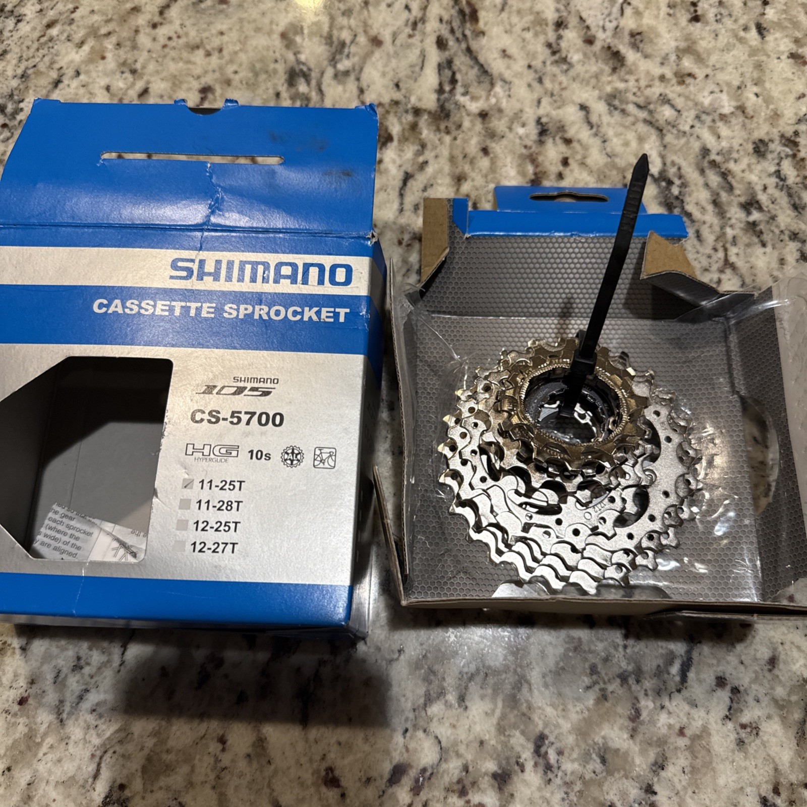 Shimano 105 CS-5700 Cassette Sprocket 10-Speed 11-25T HG Hyperglide Japan 25