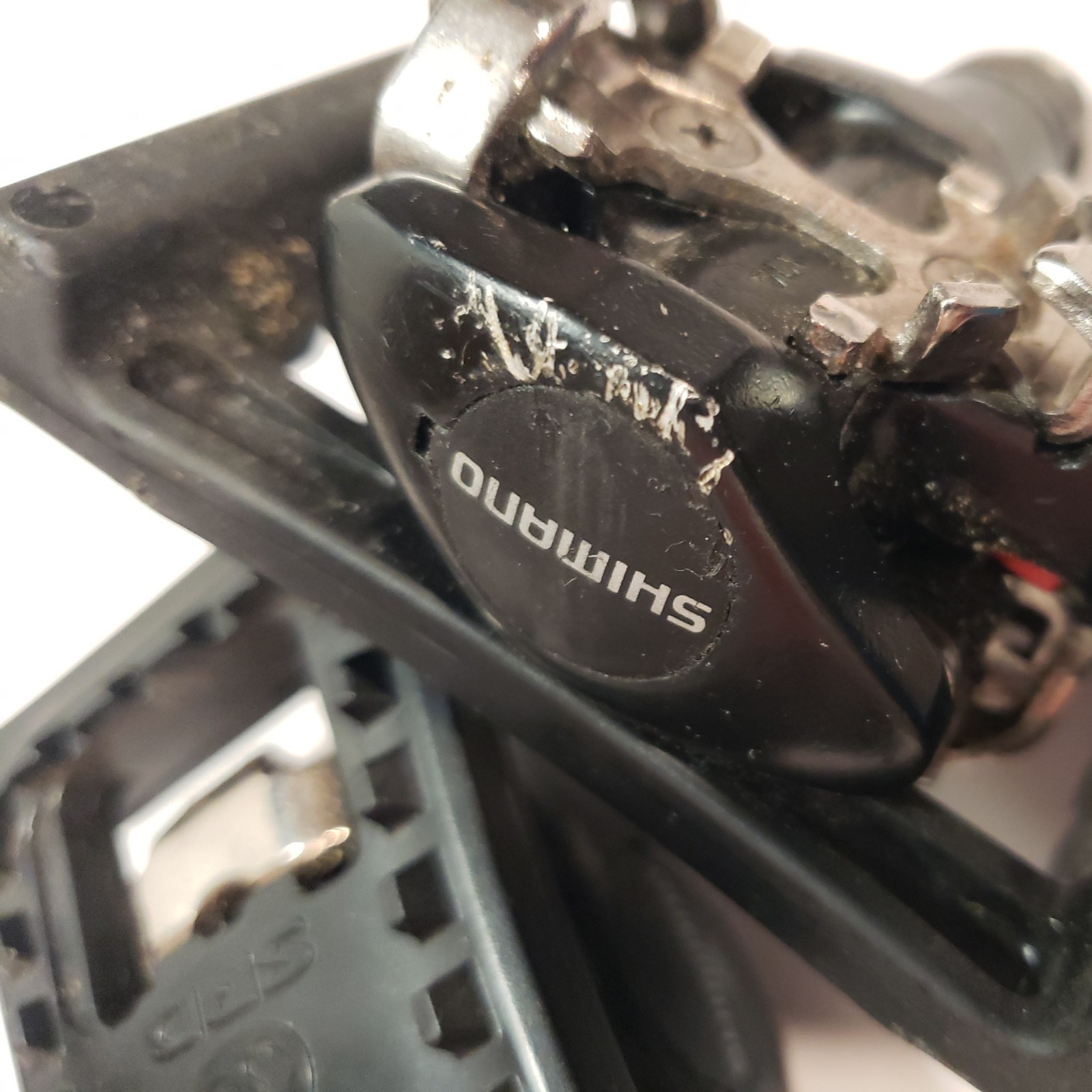 Shimano PD-M505 SPD Pedals w/ SM-PD22 Platform Adapters Reflectors Clipless