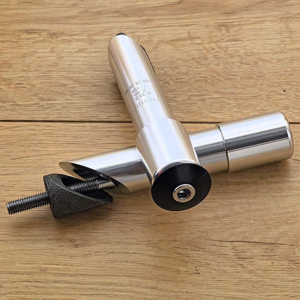 Aluminum Folding Bike Fork Stem Extender Fits 22.2mm and 25.4mm Steerer Tubes