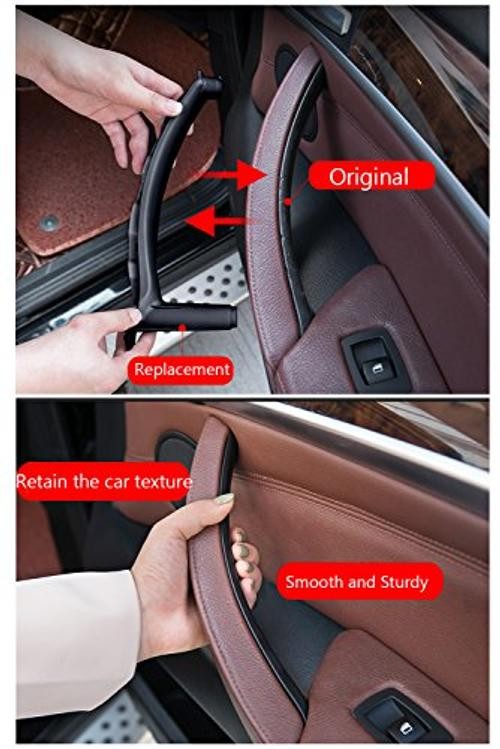 for BMW X5 X6 Door Pull Handle, Inner Interior Door Grab Pull 1PCS Right Beige