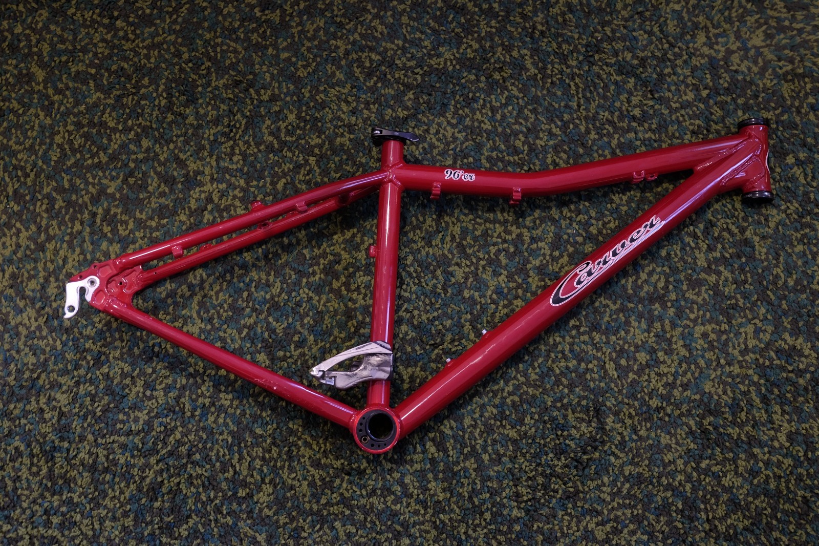 Carver 96’er 15″ Inch Bike Frame (Red) + Shimano XTR FD- M952 Front Derailleur