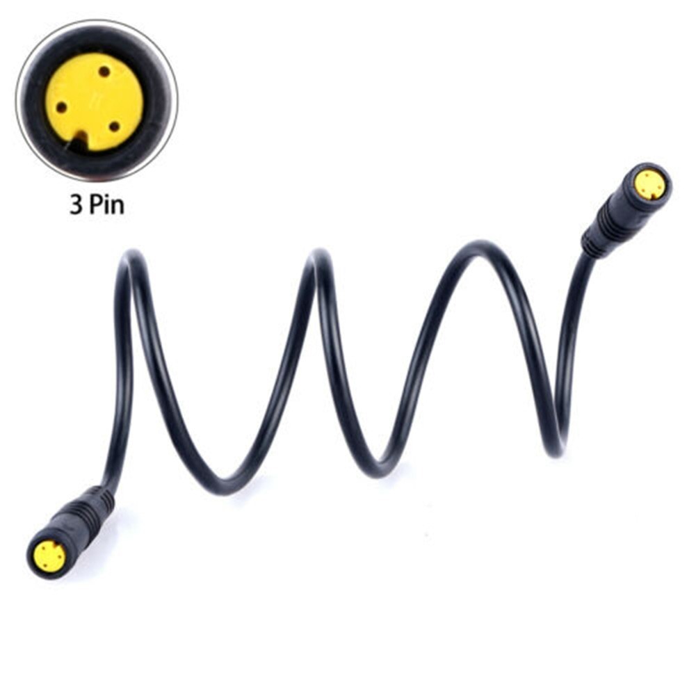 Black Extension Cable Cable EBike Extension Fittings For BAFANG Practical
