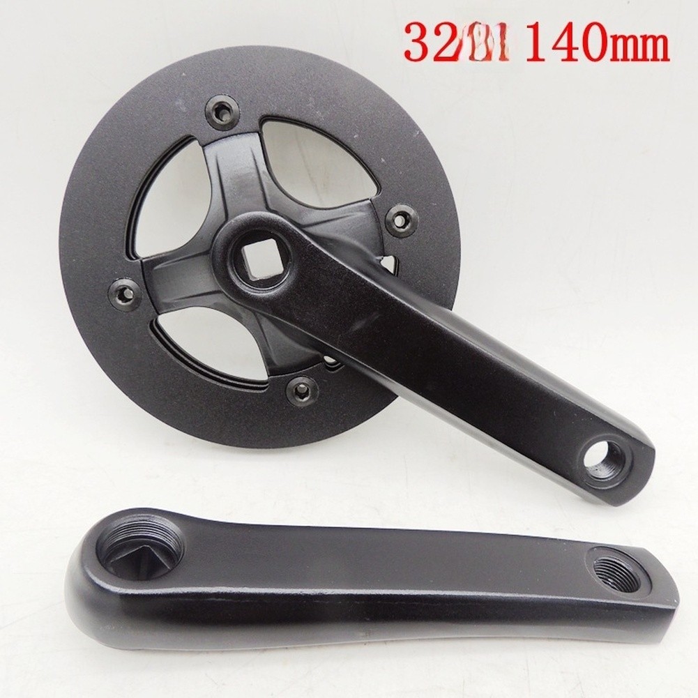 140mm Square Taper Crankset Aluminum Chainring 28/30/32T for Youth Folding Bike