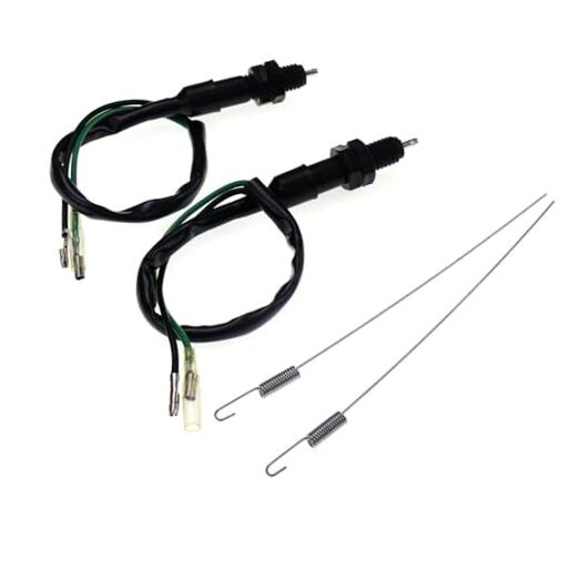 2 Pcs Universal 2 Wire Stop Light Switch, Spring Length 158mm, Motorcycle 2 PCS