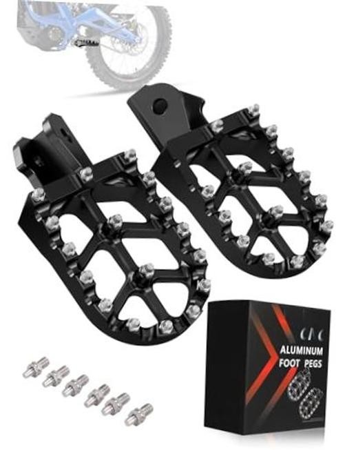 Dirt Bike Foot Pegs,7075 Aluminum CNC Pedals Rests for Surron Light Bee black