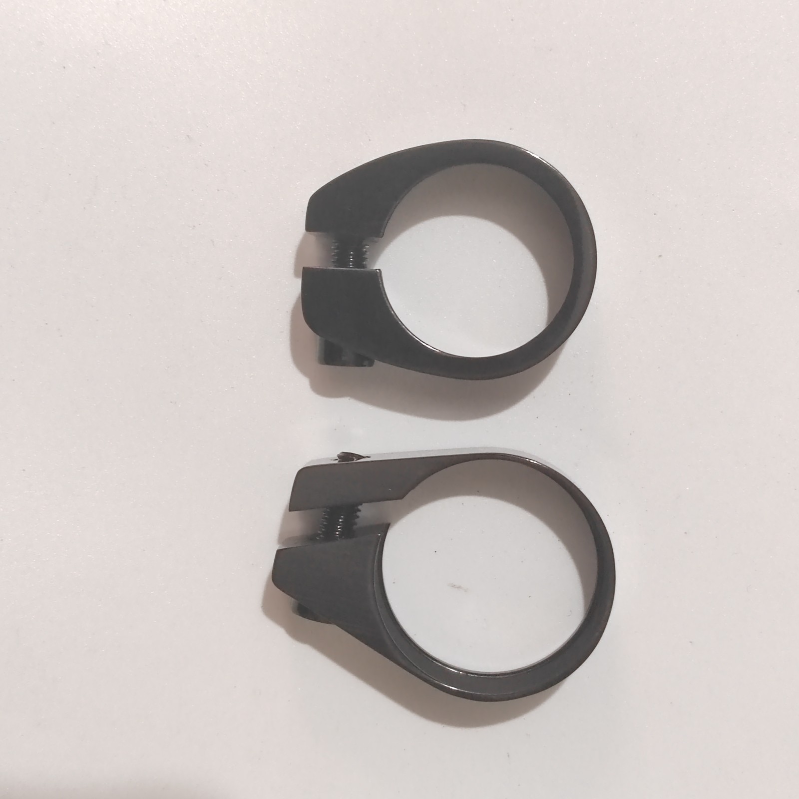 Titanium Seatpost Clamp Bike Bicycle GR5 Ti6Al4V 31.8/34.9mm Raw Color