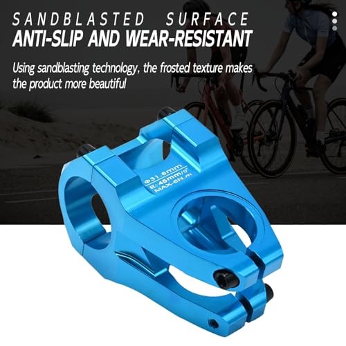 31.8mm Handlebar Stem 45mm MTB Stem Riser 1-1/4″ Clamp, Short Bike Stem