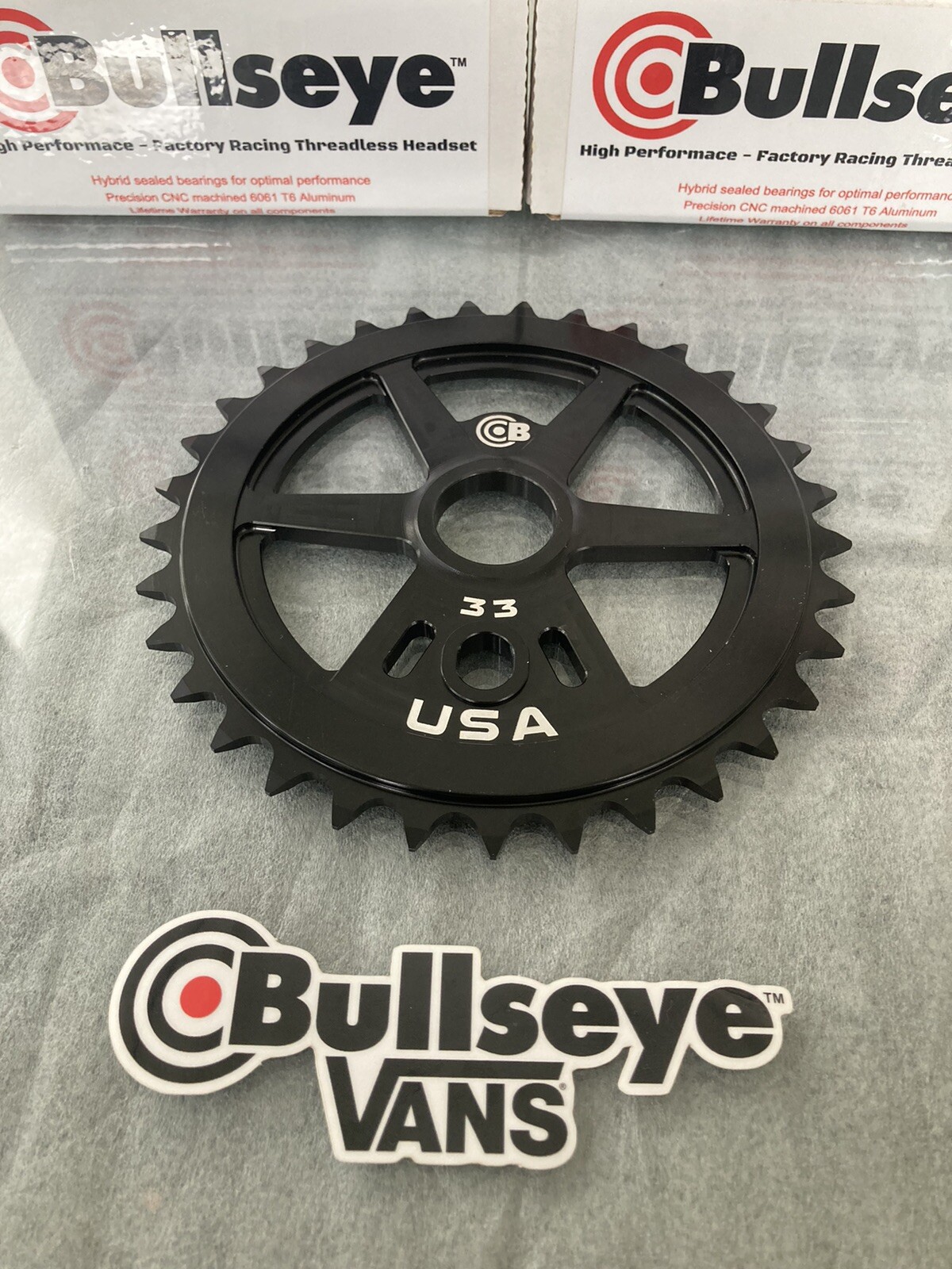 NEW! Bullseye 33t Sprocket-19mm & 22mm – Blk – SE Big Fast Ripper GT Turner