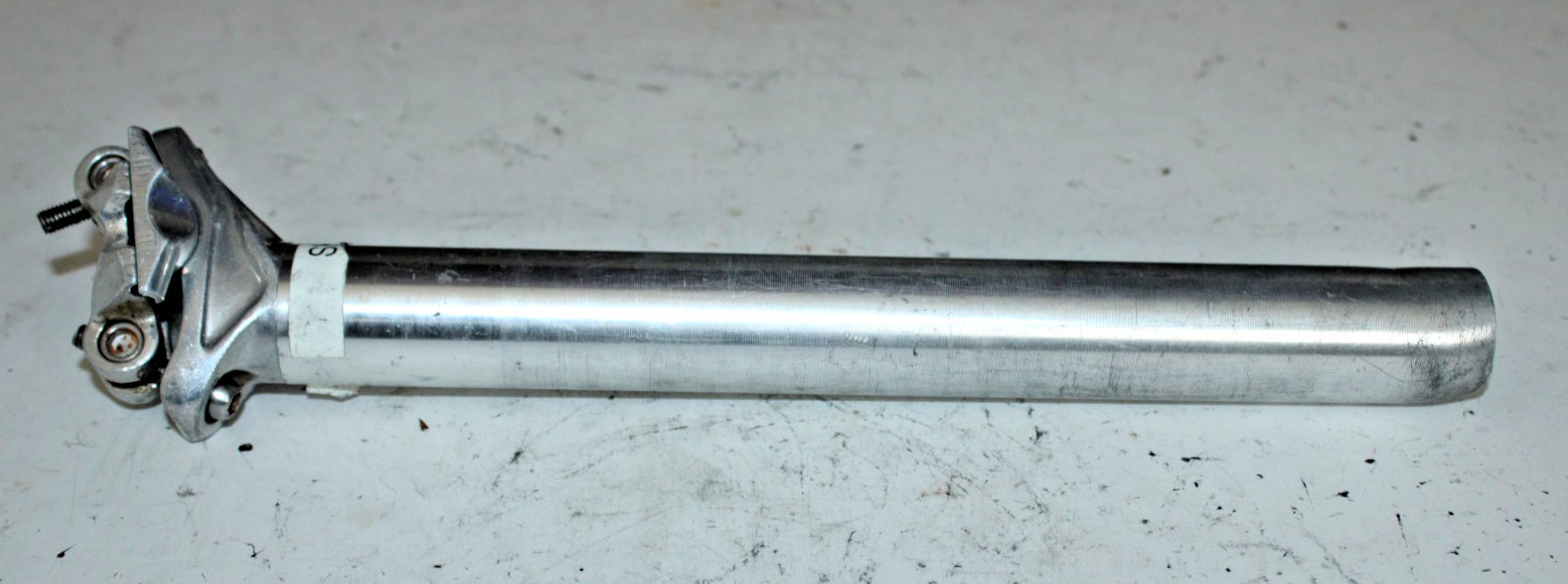 Shorty Seatpost Seat Tube 300/31.2mm 15mm Offset Silver MTB Gravel Commute Race~