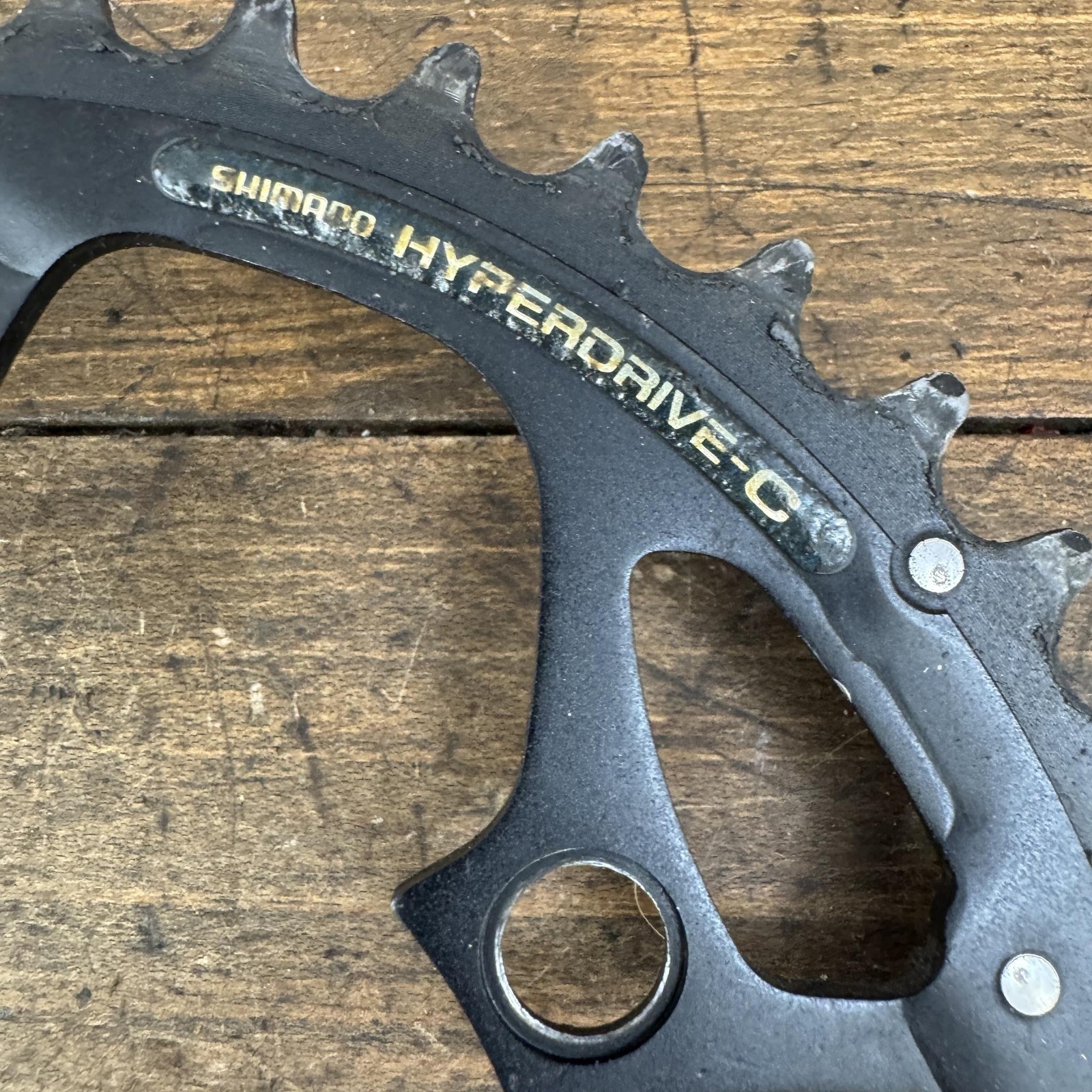 Vintage Shimano Deore Chainring Set 94 BCD Hyperdrive-C SG Triple 90s MTB