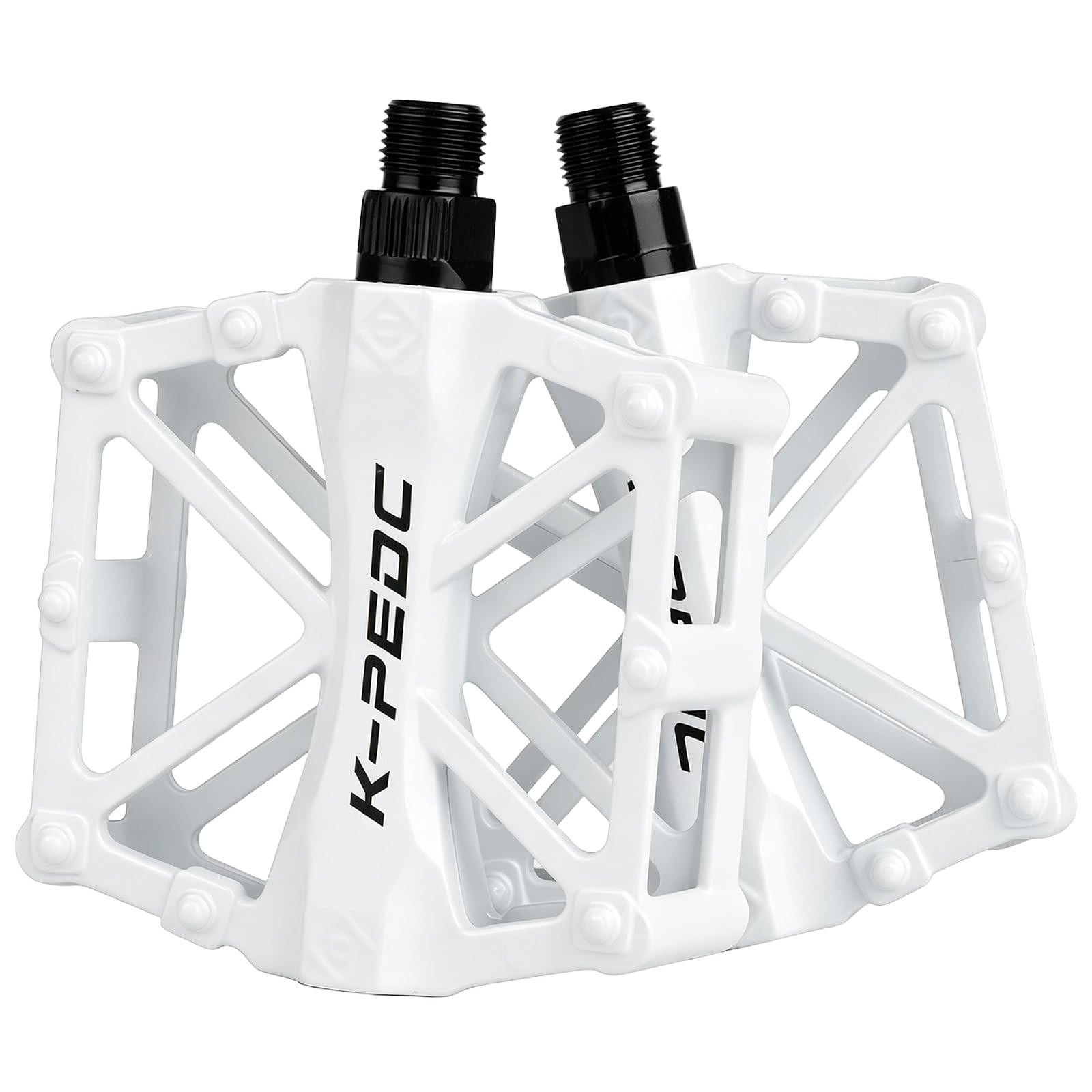 boruizhen Aluminium Bike Pedals 9/16″, Lightweight Mountain Road Bike Pedal