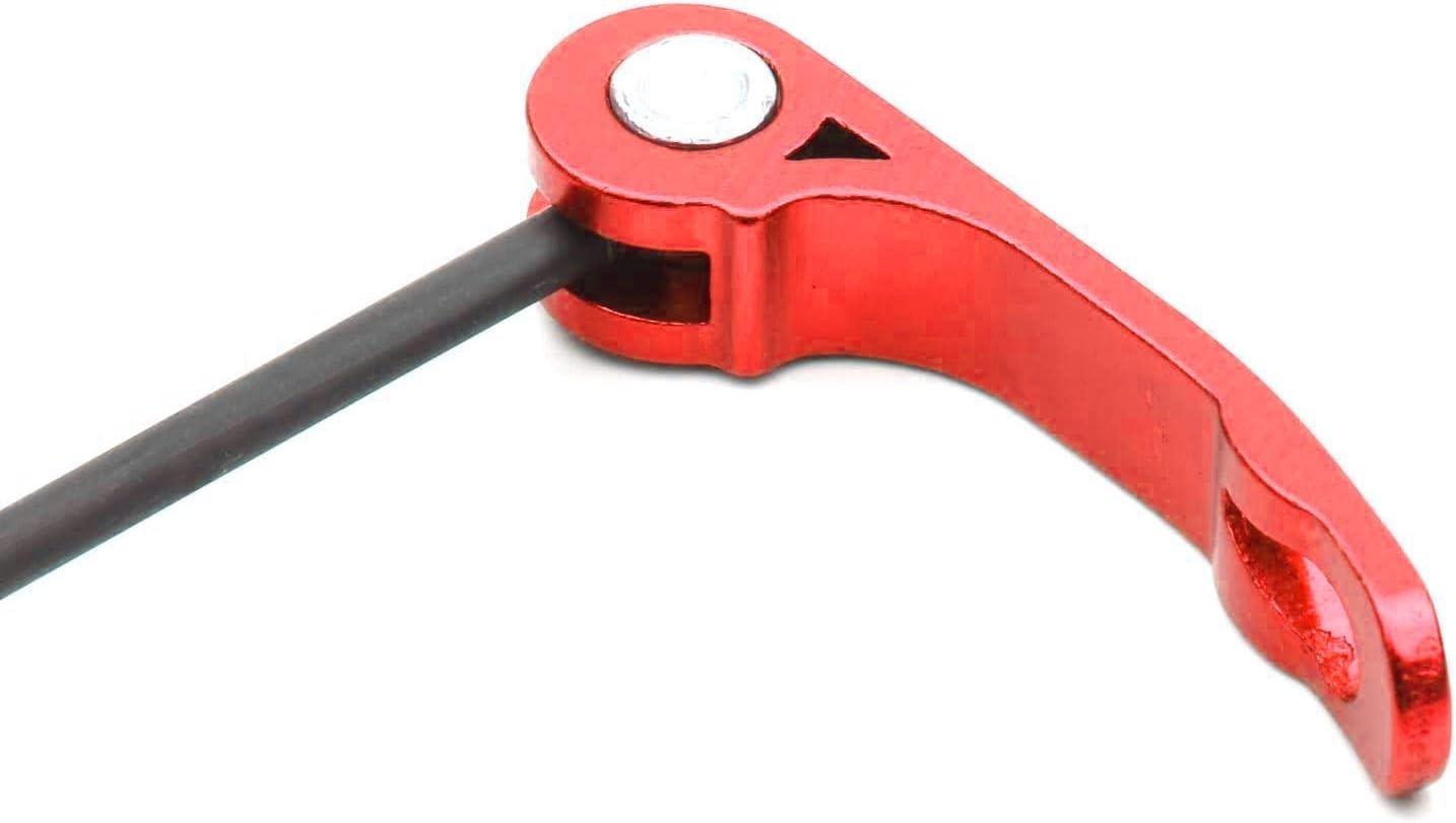 Red MTB Wheel Hub Skewers Pair Quick Release 145/180mm Steel Aluminum