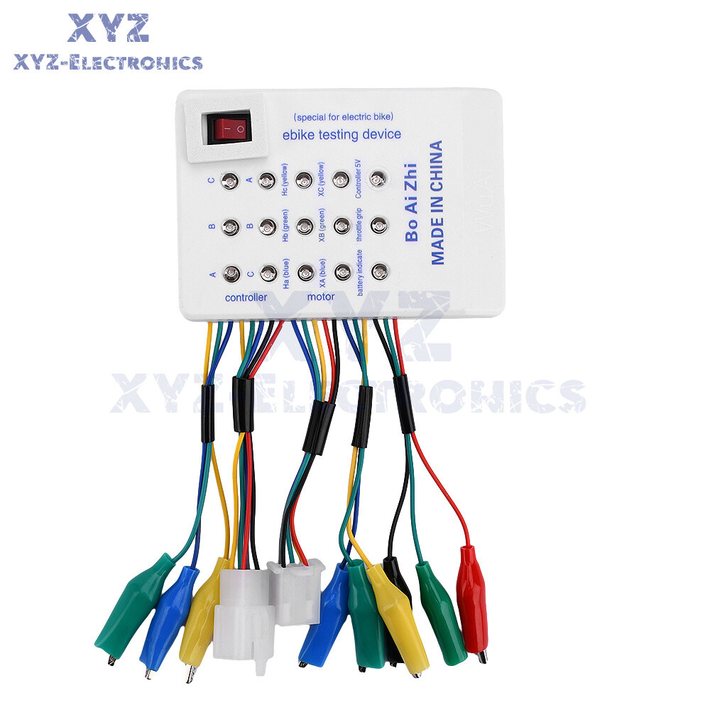 24-72V Brushless Motor Tester Ebike Testing Device Electric Hall Tester Detector