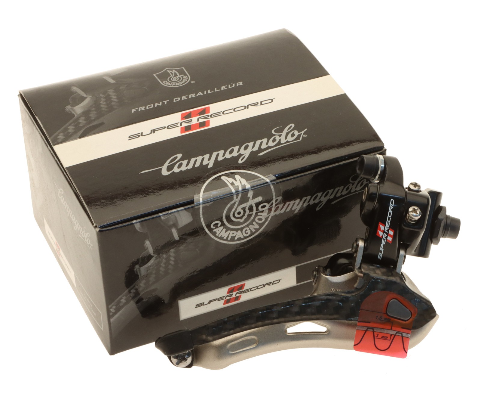 Campagnolo Super Record Front Derailleur 2 x 11 Speed Braze-On FD11-SR2B NEW NOS