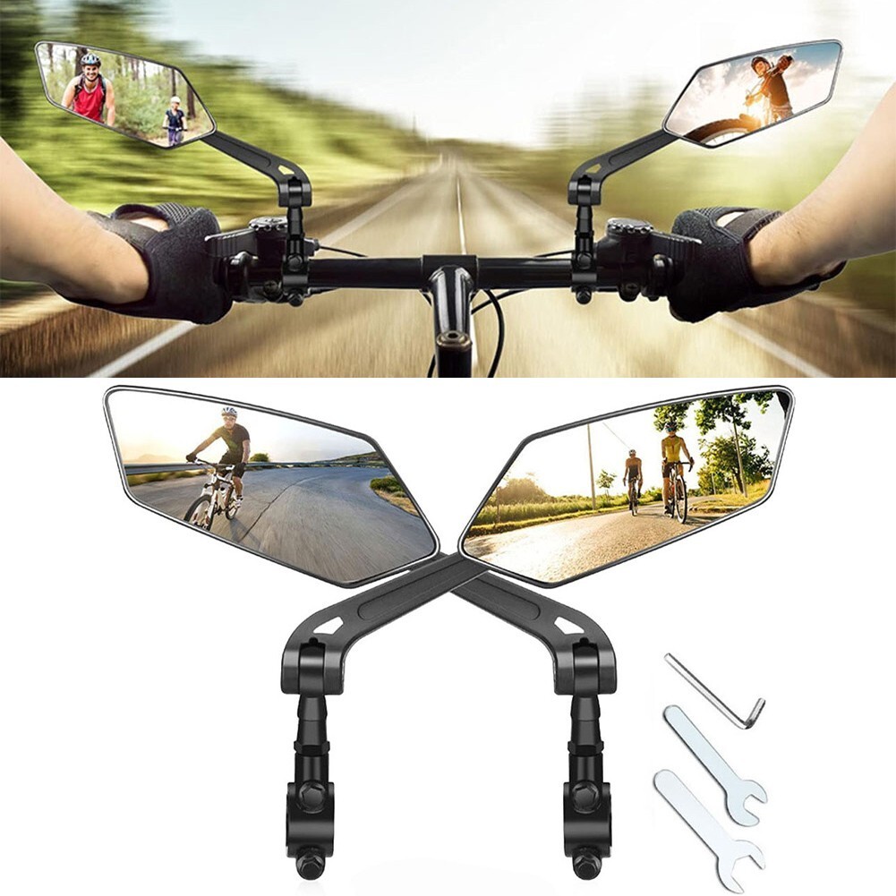 Bike Rearview Mirror for Electric Bike Scooter Reflective Rotation