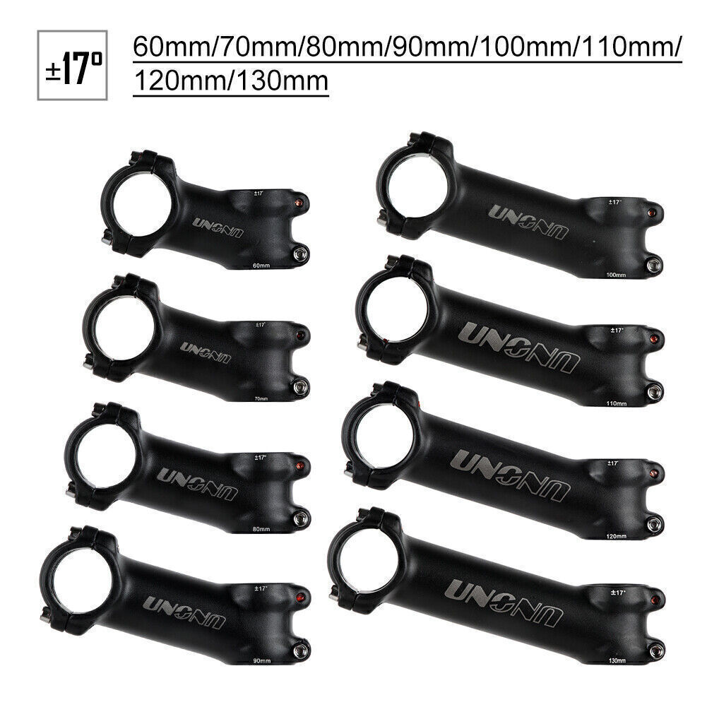 1pc MTB Road Mountain Bike Bicycle Stem Aluminium Alloy 7°/17°/35° 29*60-130mm