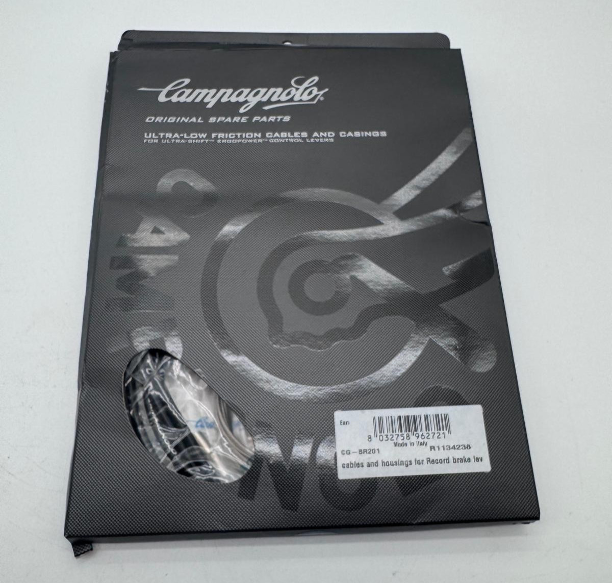 Campagnolo Record 11 Cable Kit Black, CG-BR20 Ultra Shift EP Cables & Housing