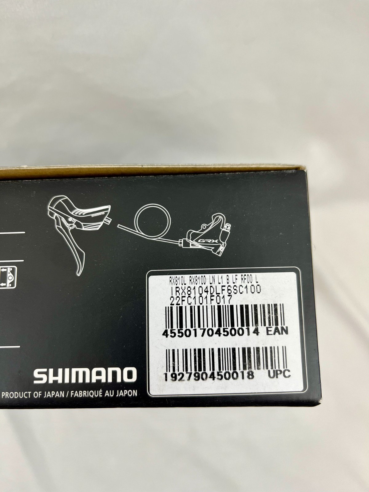 NIB Shimano GRX BL-RX810-L Disc Brake Lever & BR-RX810 Flat Mount Caliper 1x11sp