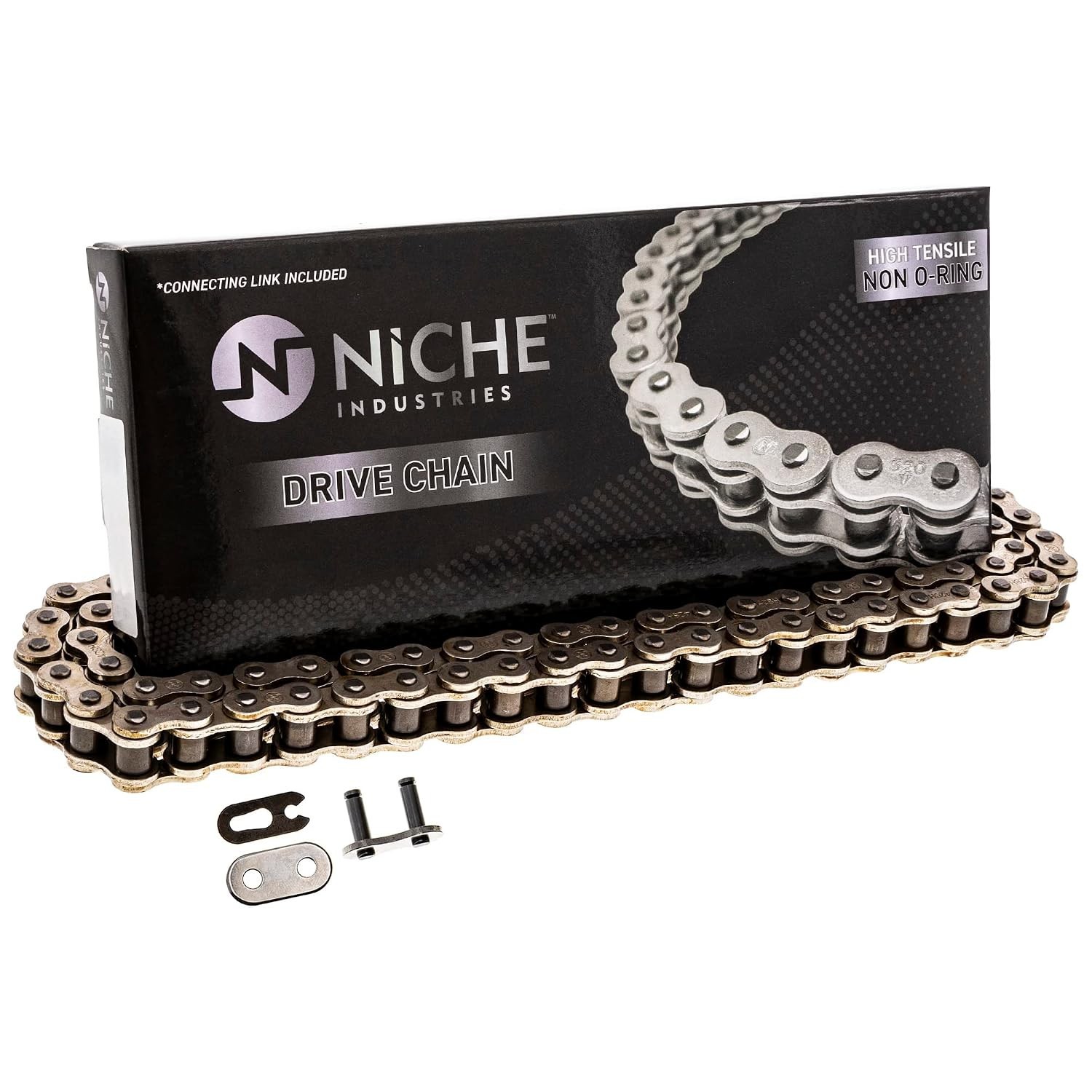 428 Drive Chain Standard Non O-Ring with Connecting Master Link 118 Links