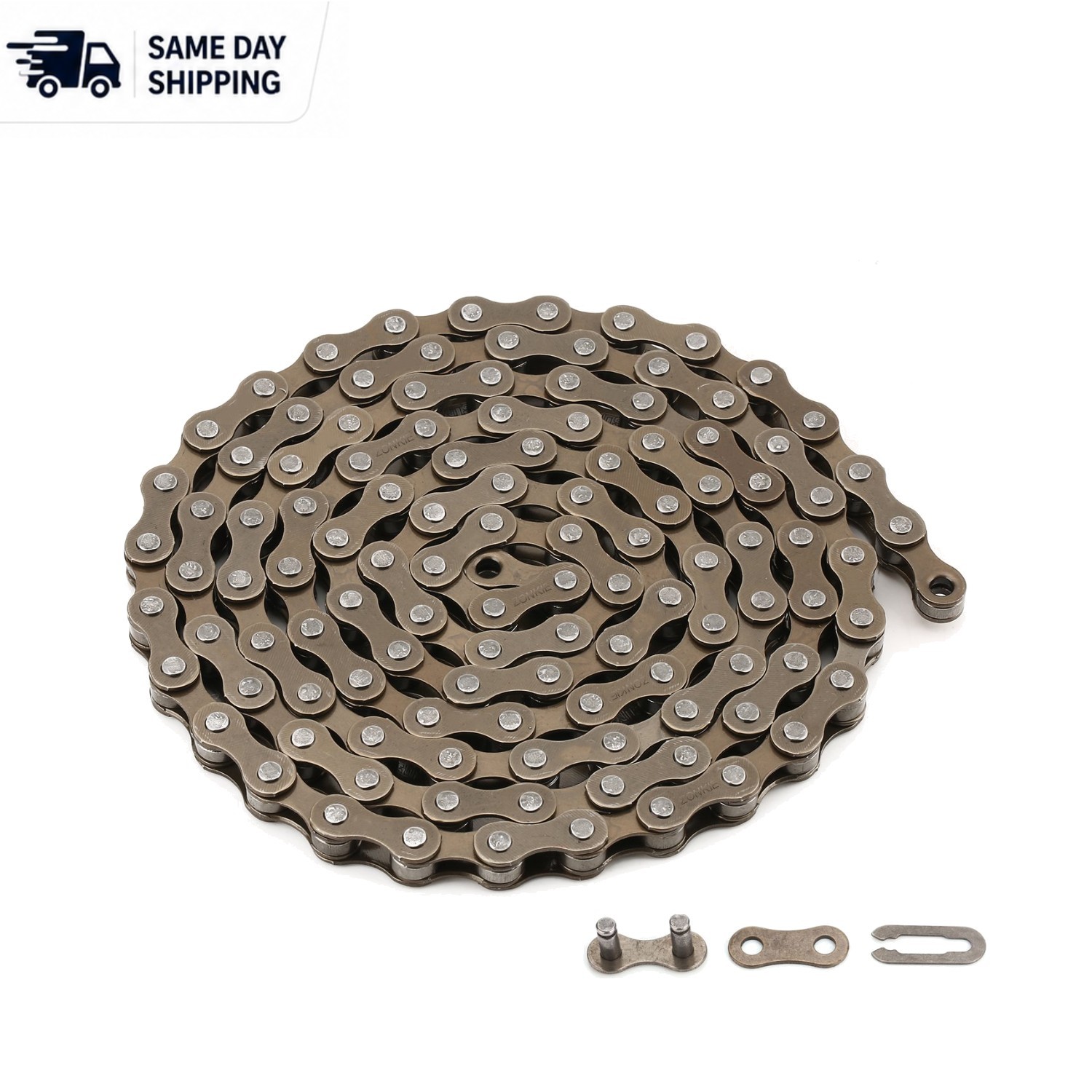 Alloy Steel Single-Speed 116 Link Bicycle Chain – Strong, Reliable, and Reusable