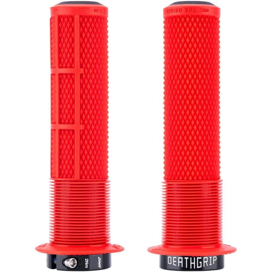 DMR DeathGrip 2 Grips – Thick Flanged Lock-On (2025) 31.3mm Thick Red