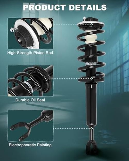 Front Pair Complete Struts Spring Assembly Shock Absorber Compatible with