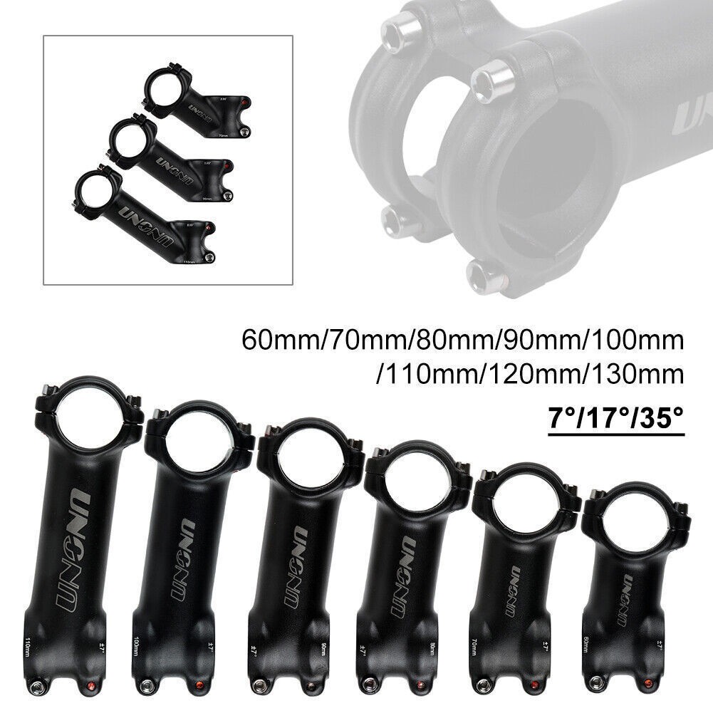 UNO MTB Road Bike Universal Handlebar Stem Aluminum 7/17/35degree 31.8*60-130mm