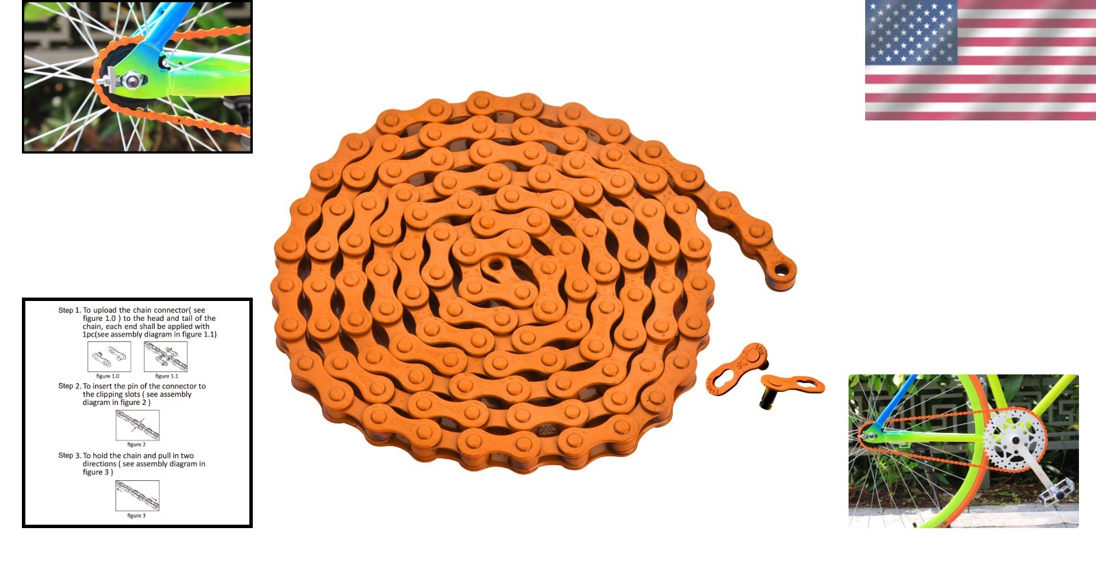 High Carbon Steel Chain for Single-Speed Bikes