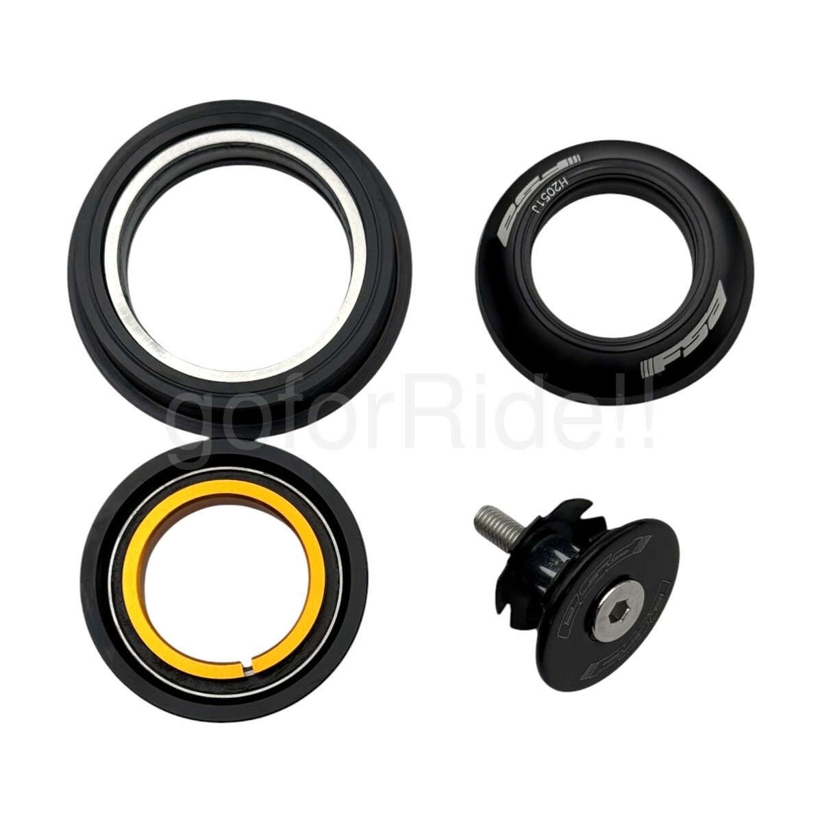 Tapered Headset w/top cap FSA Orbit No.57 ZS 1-1/8″ to 1.5″ OD 50/62mm 8.2mm