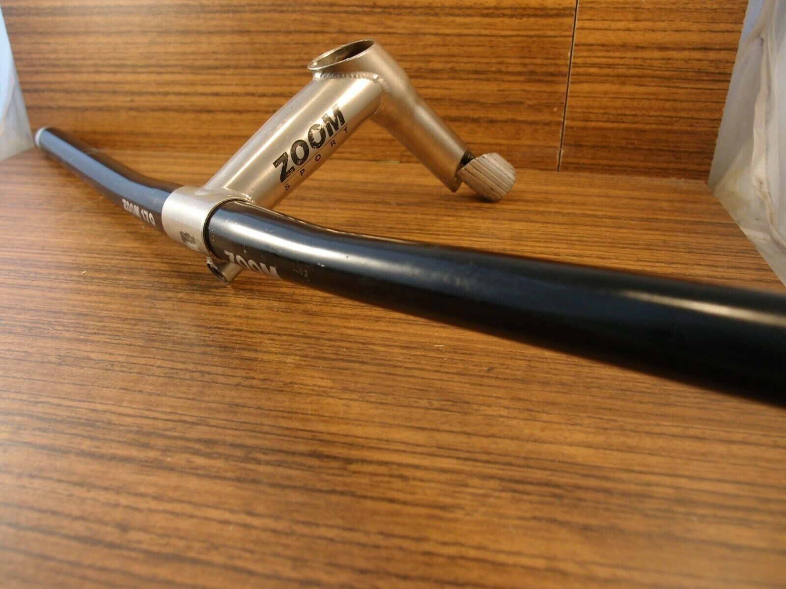1990’s MTB aluminium flat handlebar ZOOM + CrMo quill stem ZOOM 25.4 mm