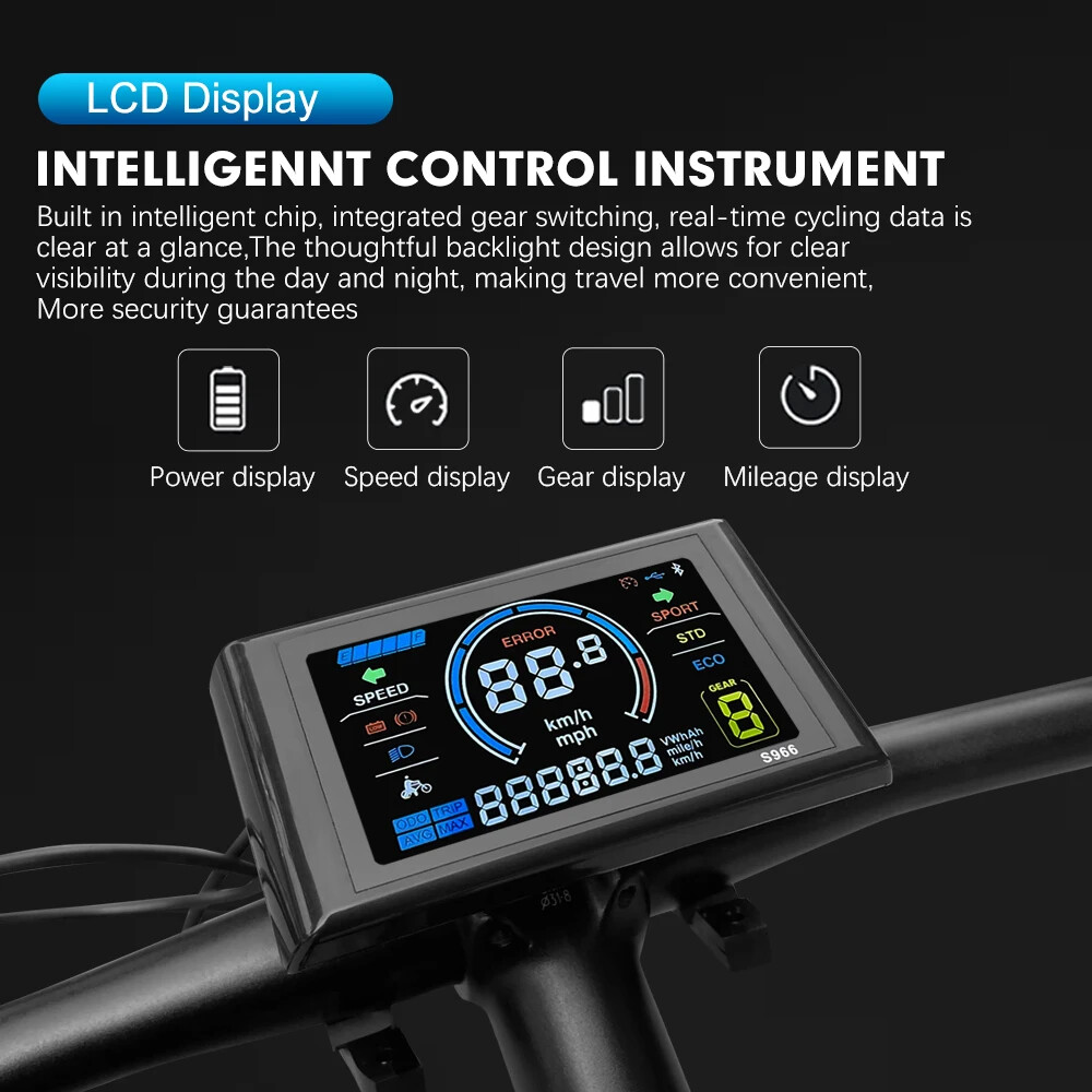 E-bike Sine Wave Waterproof Controller 17A 26A 30A for 250W-1000W Hub Motor