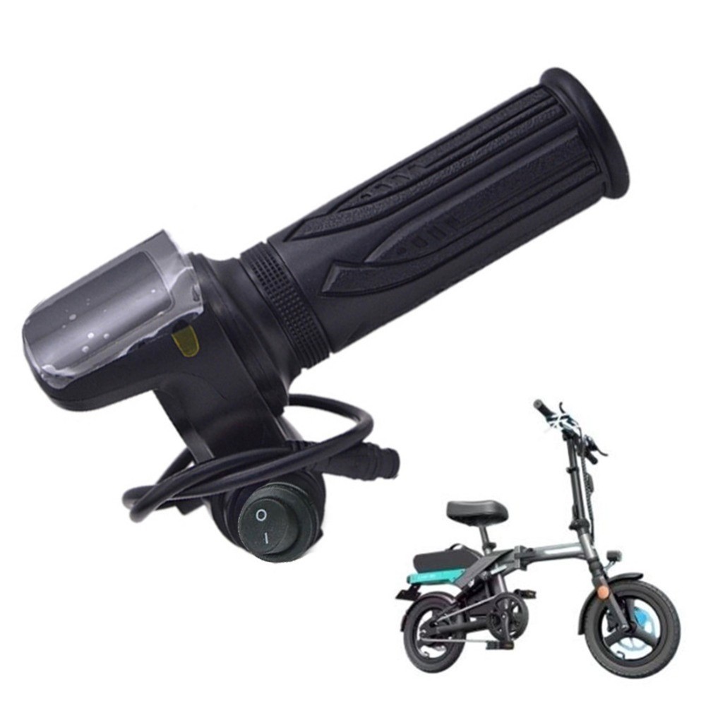 48V With Press Button And-6-Pin Electric Scooter And Bike Throttle Grip