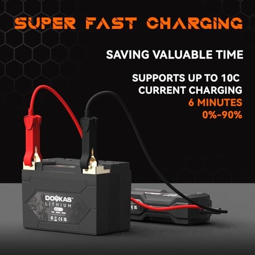 DKL12 YTX12-BS 550A LiFePO4 Motorcycle Lithium Battery, [+ -] YTX12-BS 4Ah 550A
