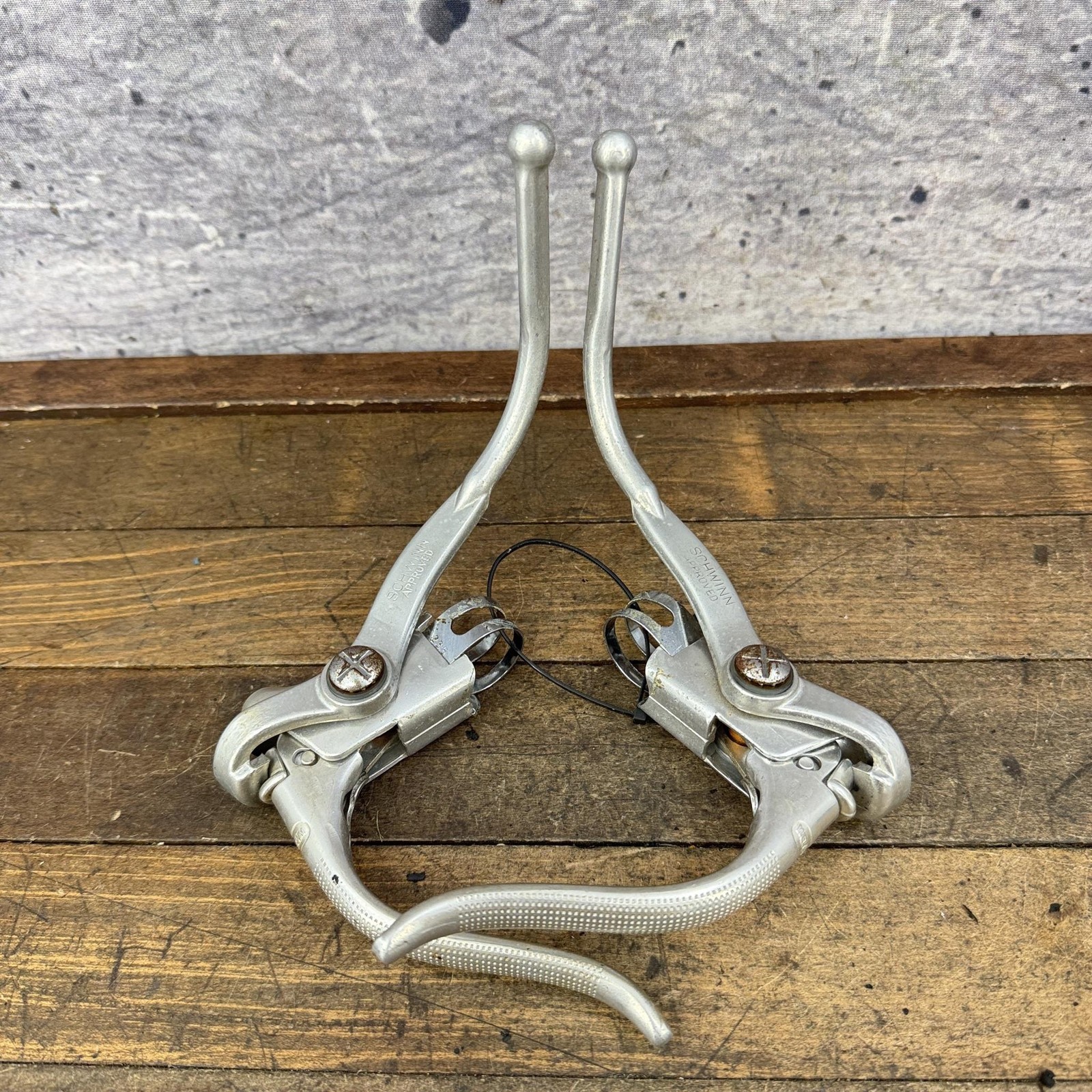 Vintage Schwinn Approved Weinmann Safety Brake Levers Pair Drop Bar Road 77