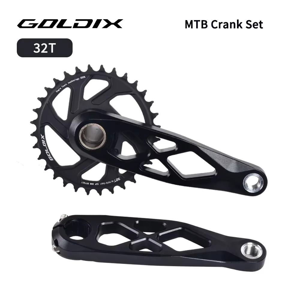 MTB Hollow Crankset BSA 24mm 165/170/175mm Direct Mount for Shimano SRAM