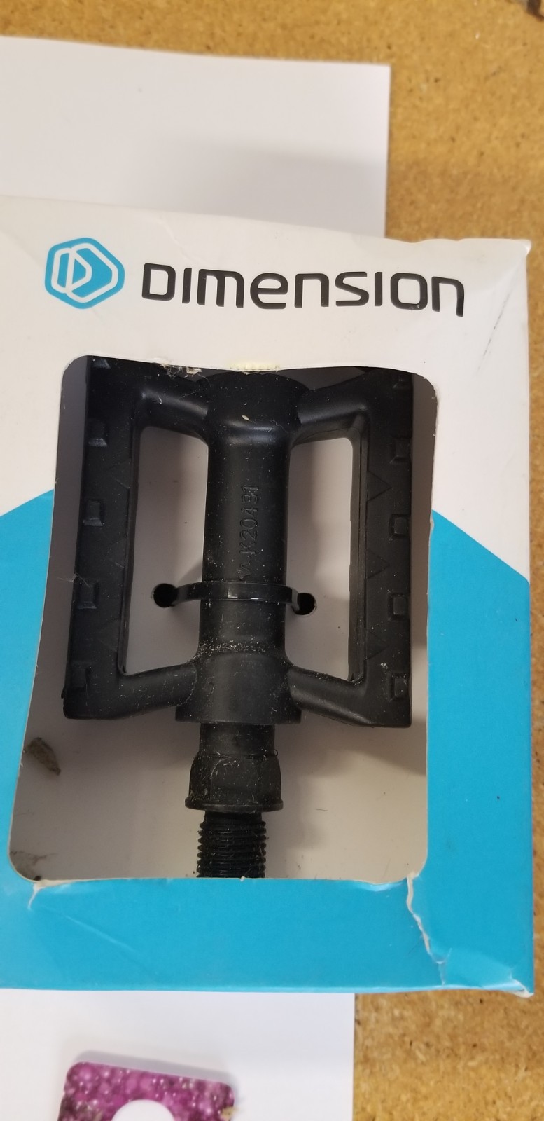 DIMENSION JUNIOR PEDALS PD1095 BLACK, 1/2″