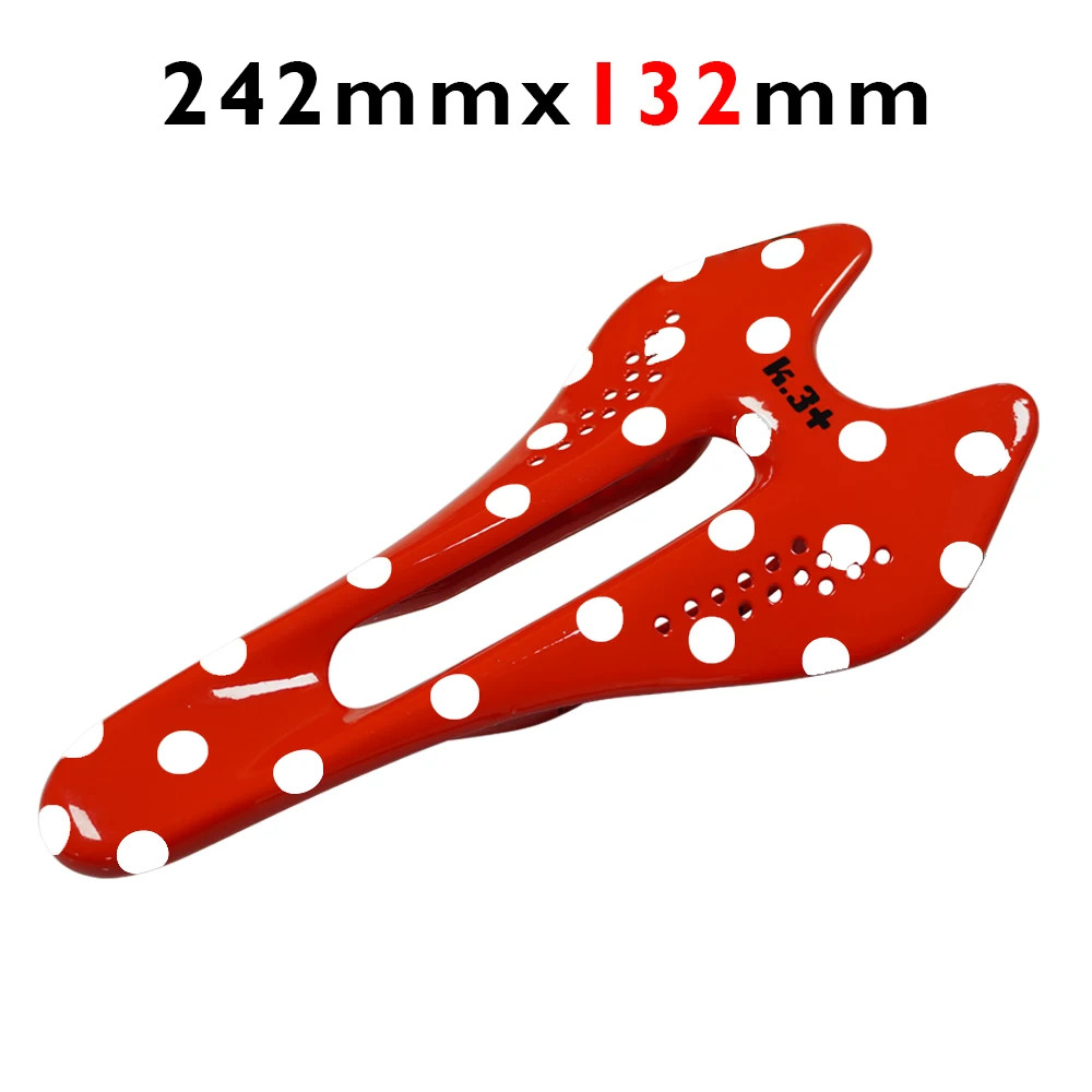 Carbon Fiber Bicycle Saddle for Road/MTB Bike 122/132mm 7x9mm Glossy Front Seat